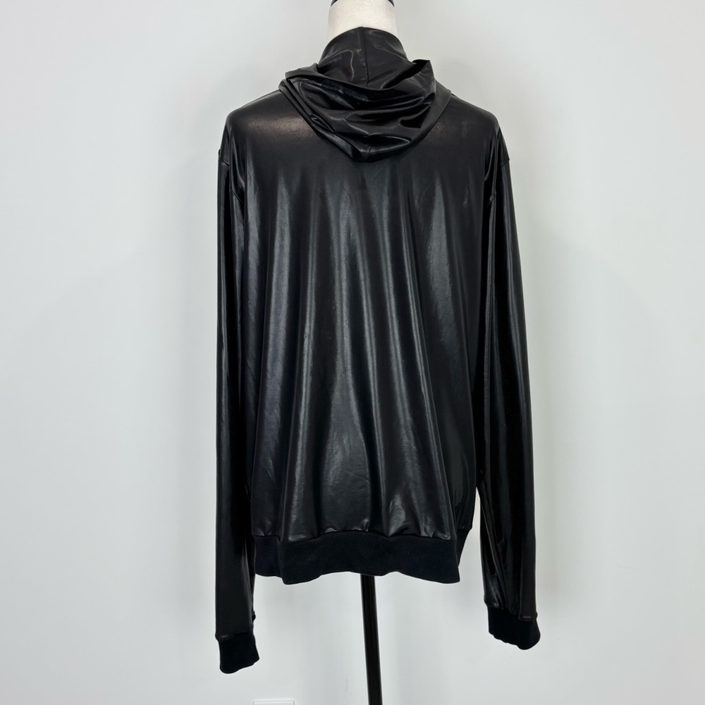 American Apparel faux-leather hoodie - Picture 5 of 7